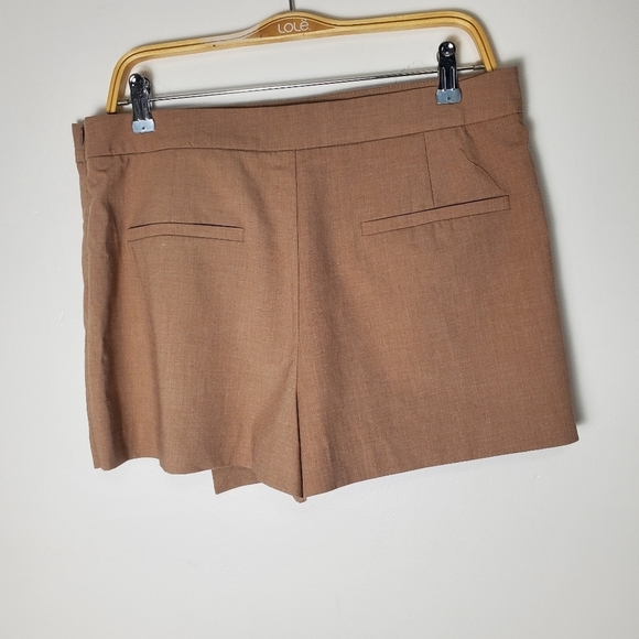 Zara Asymmetric Box Pleat Skort Tan - Picture 6 of 6